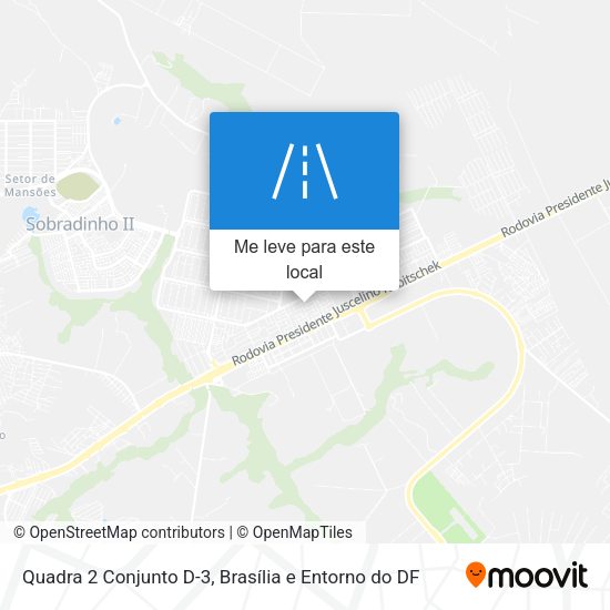 Quadra 2 Conjunto D-3 mapa