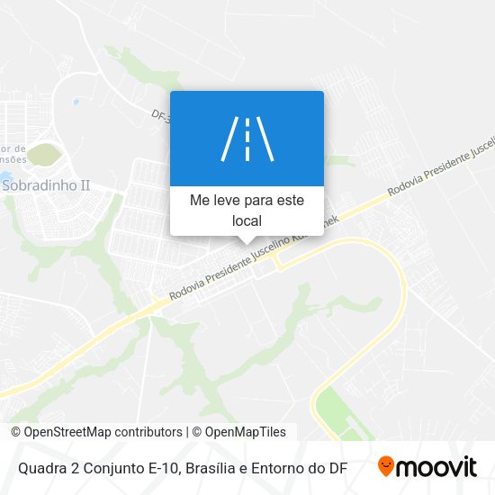 Quadra 2 Conjunto E-10 mapa