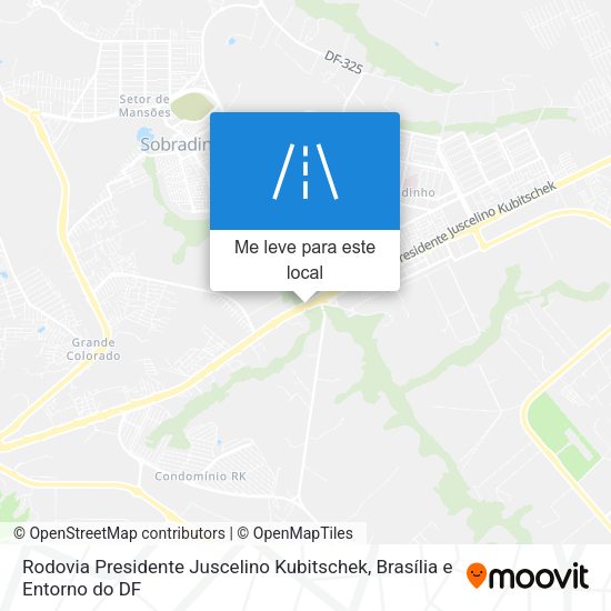 Rodovia Presidente Juscelino Kubitschek mapa