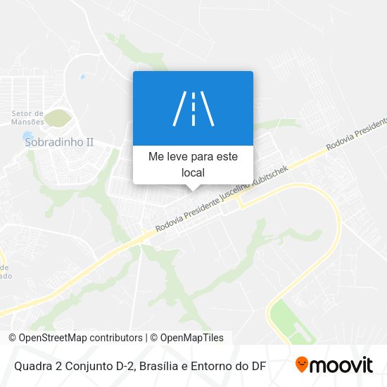 Quadra 2 Conjunto D-2 mapa