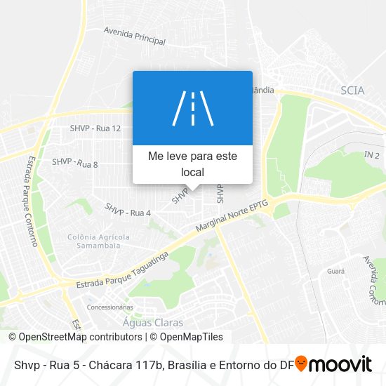 Shvp - Rua 5 - Chácara 117b mapa