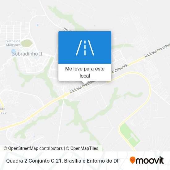 Quadra 2 Conjunto C-21 mapa