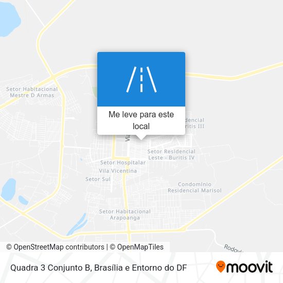 Quadra 3 Conjunto B mapa