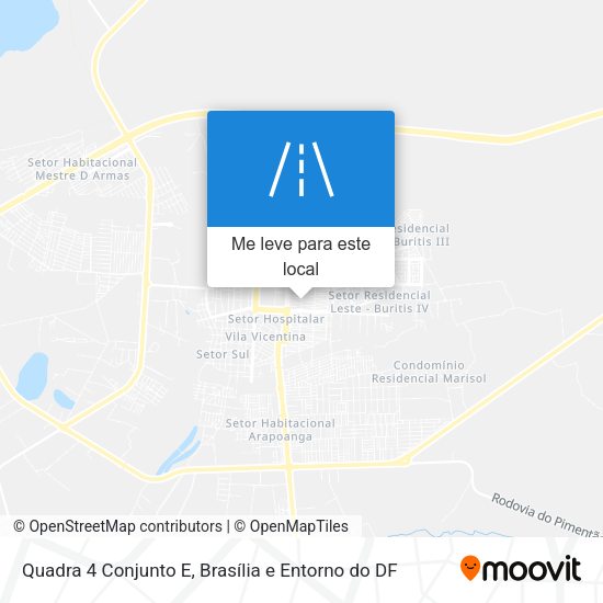 Quadra 4 Conjunto E mapa