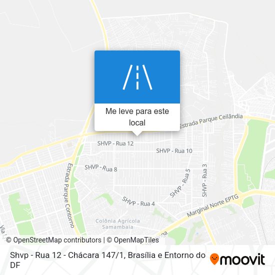 Shvp - Rua 12 - Chácara 147/1 mapa