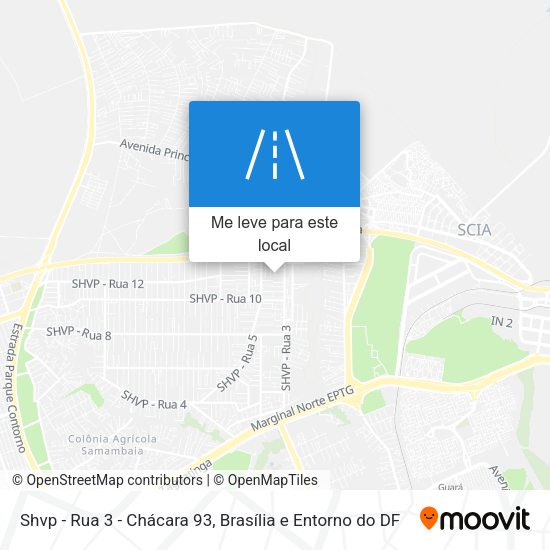Shvp - Rua 3 - Chácara 93 mapa