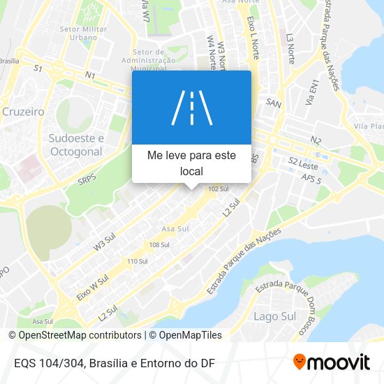 EQS 104/304 mapa