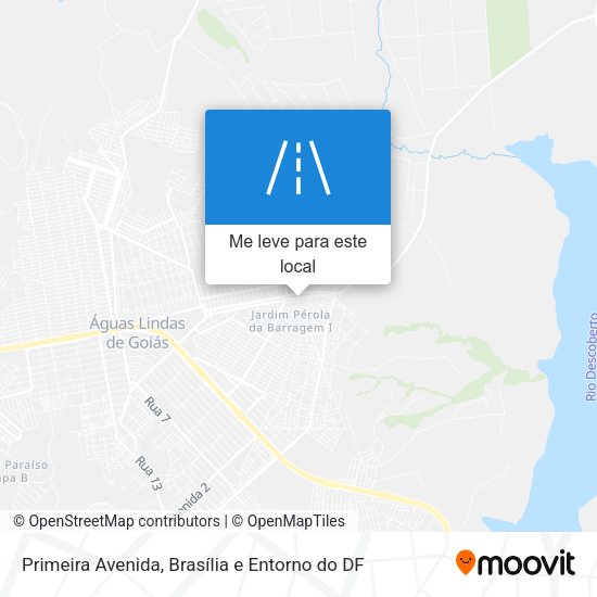 Primeira Avenida mapa