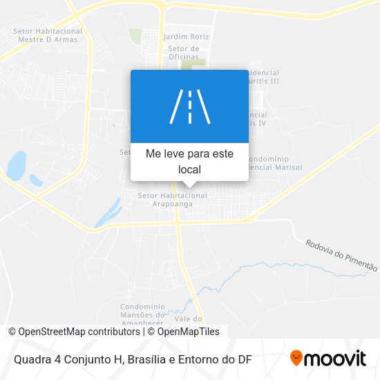 Quadra 4 Conjunto H mapa