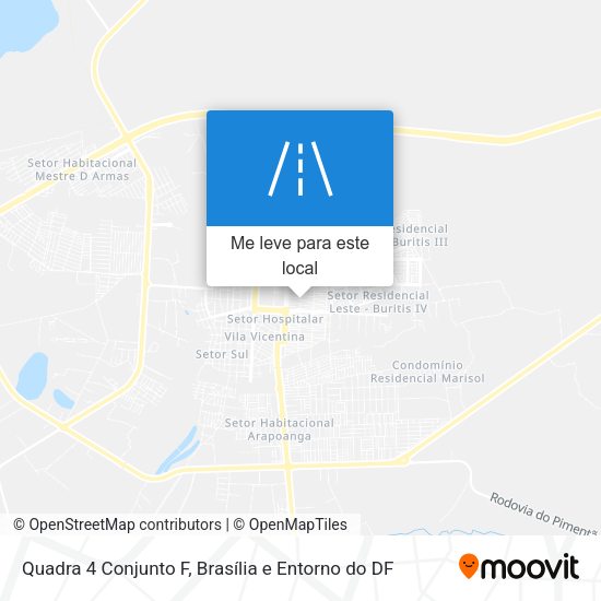 Quadra 4 Conjunto F mapa