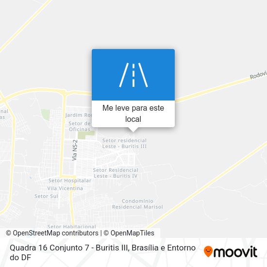 Quadra 16 Conjunto 7 - Buritis III mapa