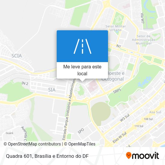 Quadra 601 mapa