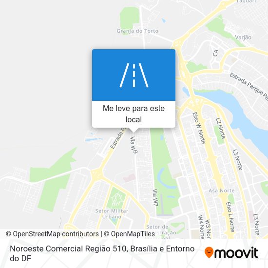 Noroeste Comercial Região 510 mapa