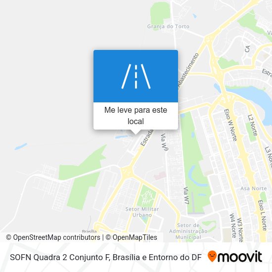 SOFN Quadra 2 Conjunto F mapa