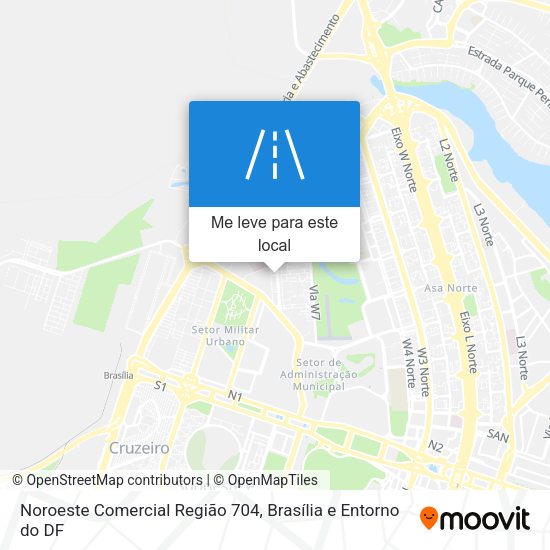 Noroeste Comercial Região 704 mapa