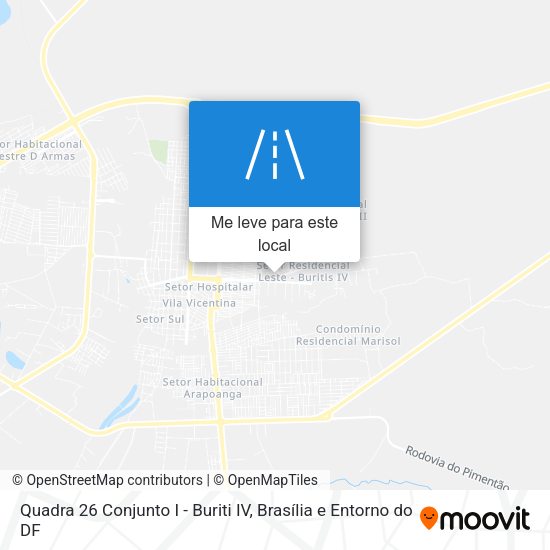 Quadra 26 Conjunto I - Buriti IV mapa