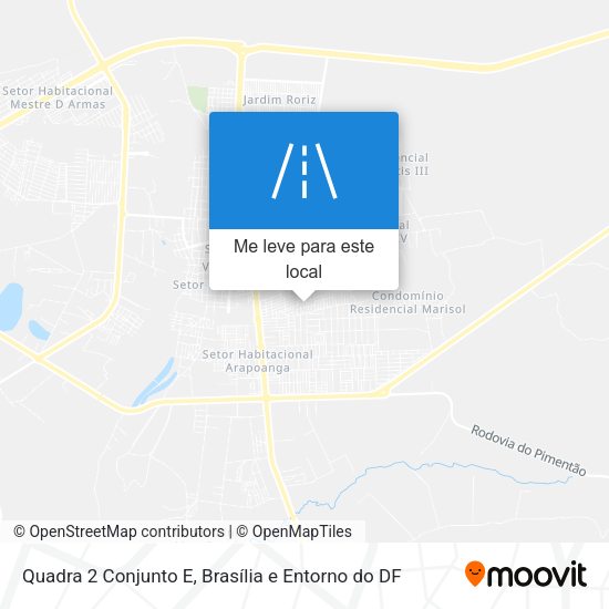 Quadra 2 Conjunto E mapa