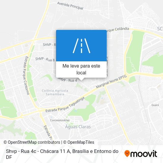Shvp - Rua 4c - Chácara 11 A mapa
