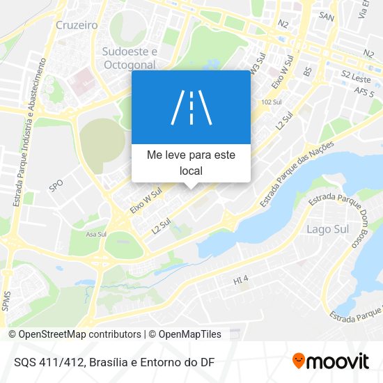 SQS 411/412 mapa