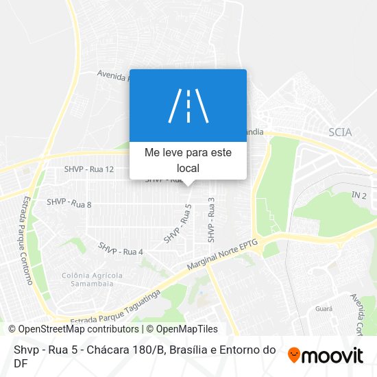 Shvp - Rua 5 - Chácara 180/B mapa