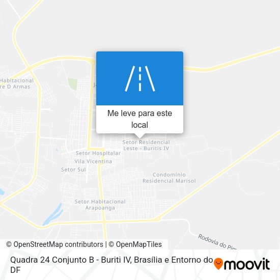 Quadra 24 Conjunto B - Buriti IV mapa