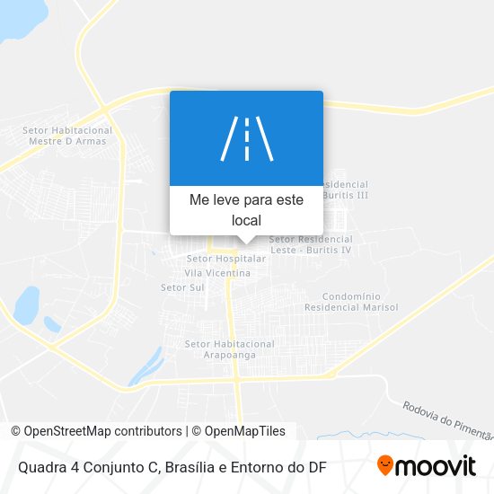 Quadra 4 Conjunto C mapa