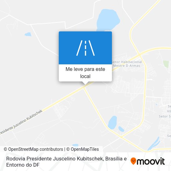Rodovia Presidente Juscelino Kubitschek mapa