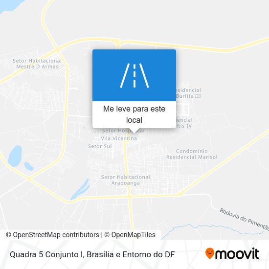 Quadra 5 Conjunto I mapa
