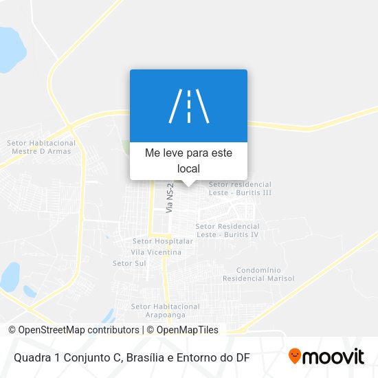 Quadra 1 Conjunto C mapa