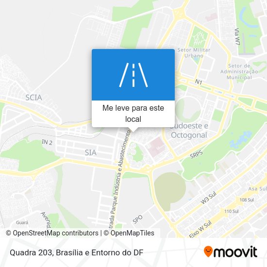 Quadra 203 mapa