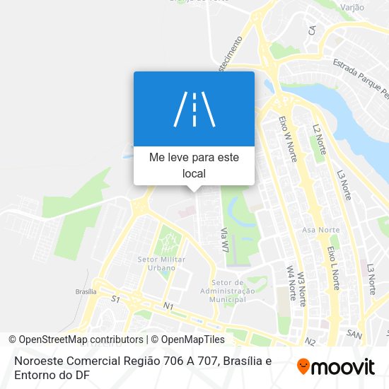 Noroeste Comercial Região 706 A 707 mapa