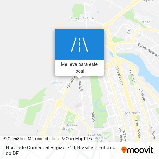 Noroeste Comercial Região 710 mapa