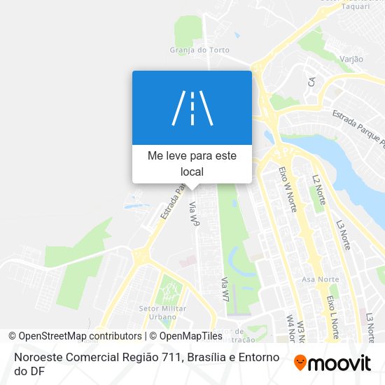 Noroeste Comercial Região 711 mapa