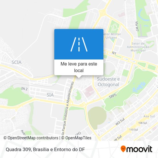 Quadra 309 mapa