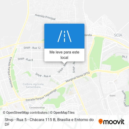 Shvp - Rua 5 - Chácara 115 B mapa