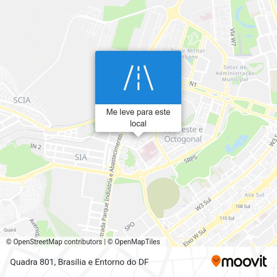 Quadra 801 mapa
