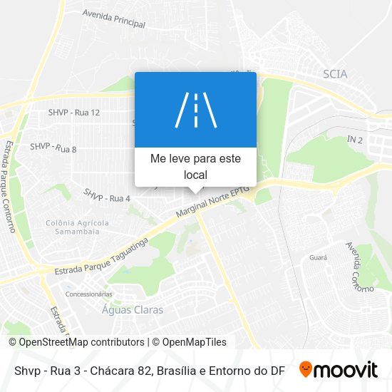 Shvp - Rua 3 - Chácara 82 mapa