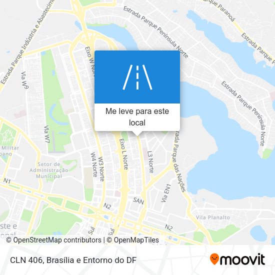 CLN 406 mapa
