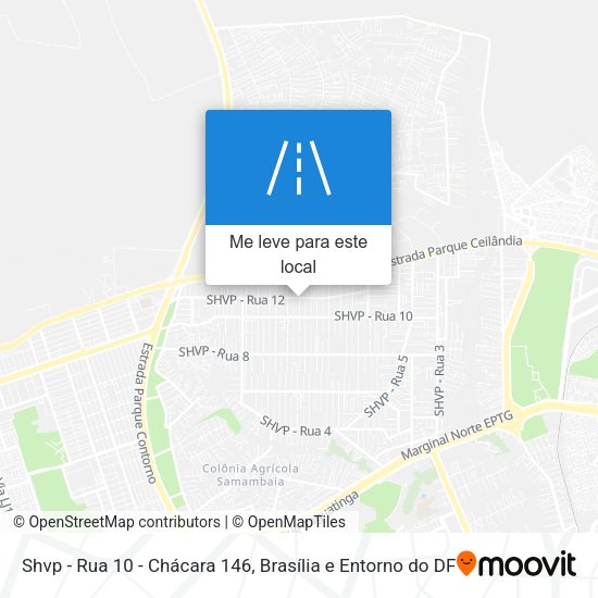 Shvp - Rua 10 - Chácara 146 mapa