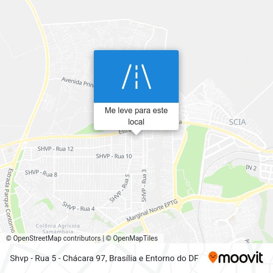 Shvp - Rua 5 - Chácara 97 mapa