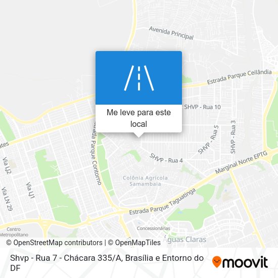 Shvp - Rua 7 - Chácara 335/A mapa