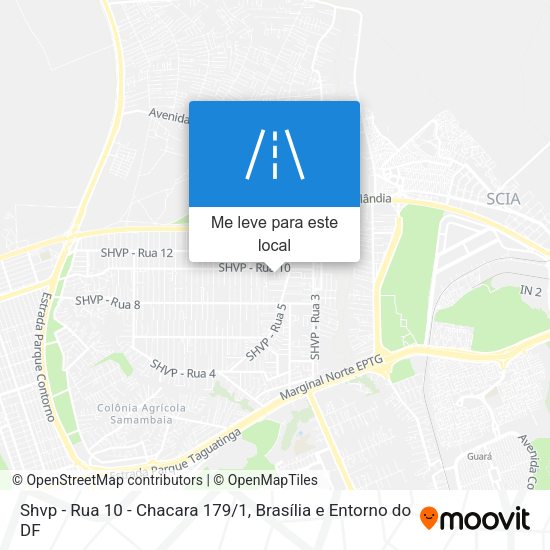 Shvp - Rua 10 - Chacara 179/1 mapa