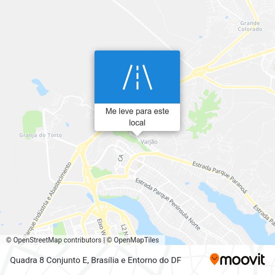 Quadra 8 Conjunto E mapa