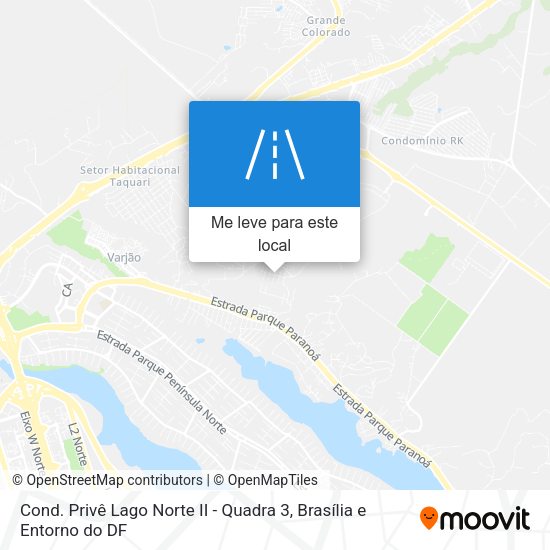 Cond. Privê Lago Norte II - Quadra 3 mapa
