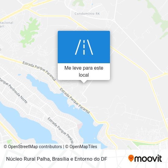 Núcleo Rural Palha mapa