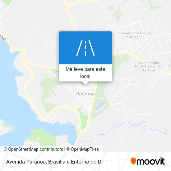 Avenida Paranoá mapa