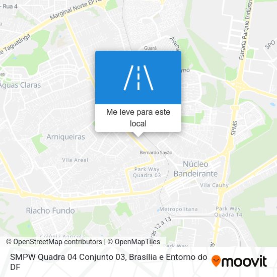 SMPW Quadra 04 Conjunto 03 mapa
