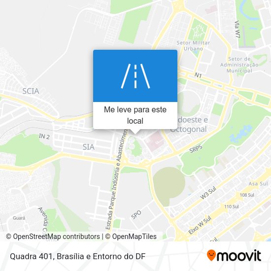 Quadra 401 mapa