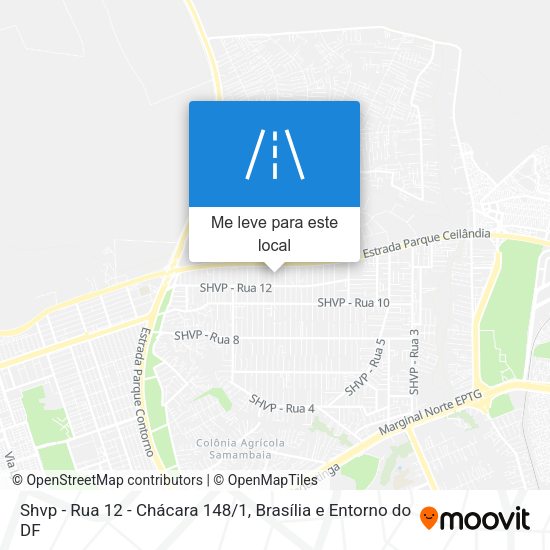 Shvp - Rua 12 - Chácara 148/1 mapa