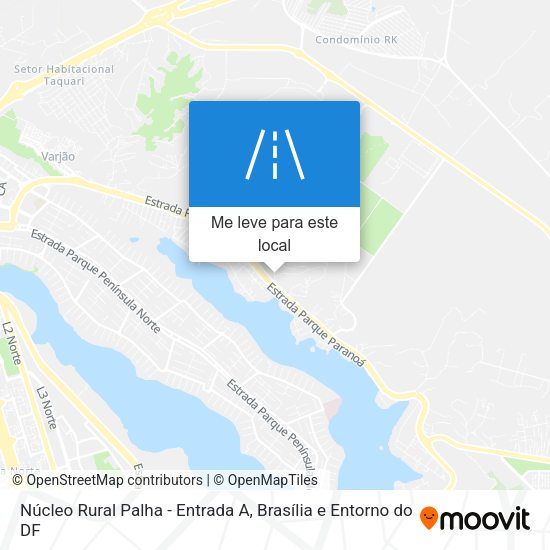 Núcleo Rural Palha - Entrada A mapa